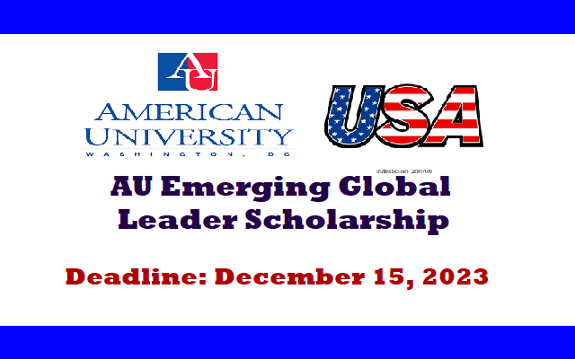 AU Emerging Global Leader Scholarship 2024