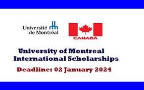 University of Montreal International Scholarships 2024