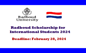 Radboud Scholarship for International Students 2024