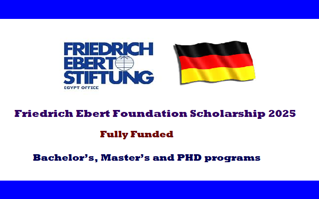 Friedrich Ebert Foundation Scholarship 2025 For International Students