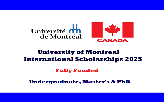 University of Montreal International Scholarships 2025
