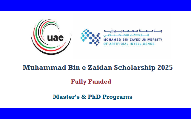 Muhammad Bin e Zaidan Scholarship 2025 in UAE