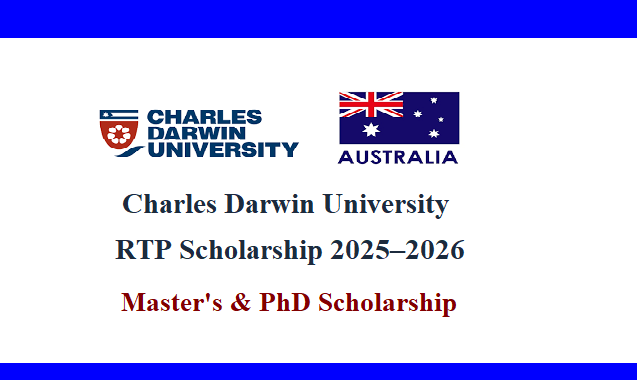 Charles Darwin University RTP Scholarship 2025-2026