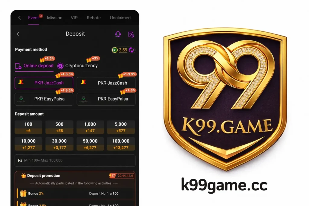 k99 game deposit