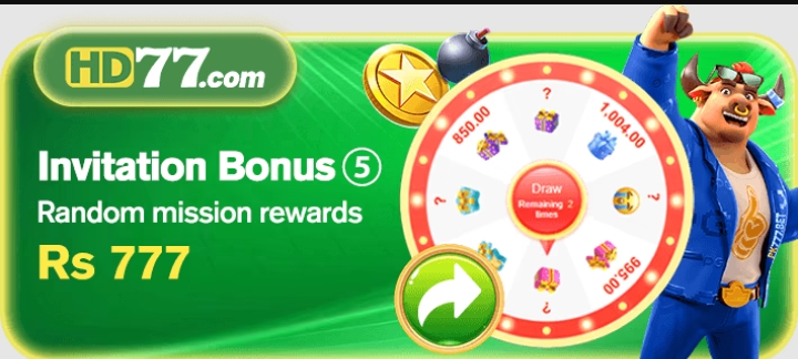 invitation bonus rs777